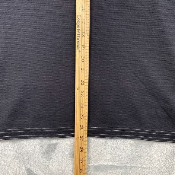 Tommy Bahama Island Zone Polo Men's Large Black Supima Trim Fit Shirt - Picture 4 of 9